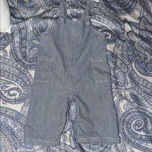 Old Navy Kids Overalls in Blue and White
